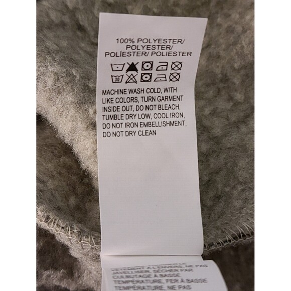 Lucky Brand Gray Label Mens Shearless Fleece Henley Sweatshirt Aztec Size L - Picture 7 of 8